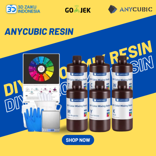 Anycubic DIY Color Mixing Resin Customize Your Own Color for 3D Printer MSLA LCD DLP Anycubic DIY Color Mixing Resin Customize Your Own Color for 3D Printer MSLA LCD DLP